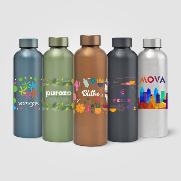 Astrid gerecyclede roestvrijstalen metallic fles - 710 ml