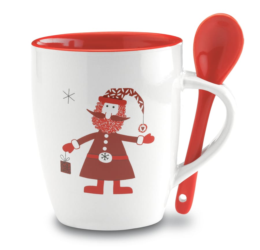 Kerstmok met lepel 250ml